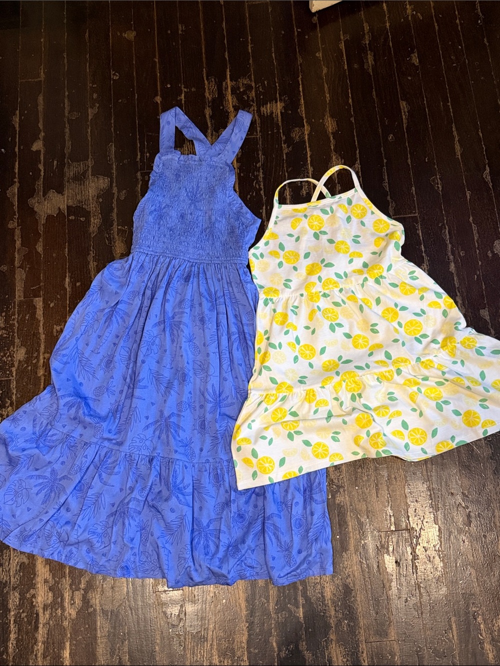 🆕 Blue Tiered Sundress for Girls - Blue. 8